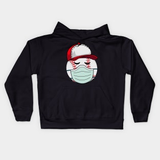 Baseball Wearing Mask Face Anti Virus 2020 Kids Hoodie